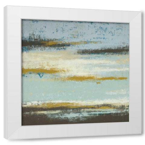 Ocean View White Modern Wood Framed Art Print by Vindedzis, Rita