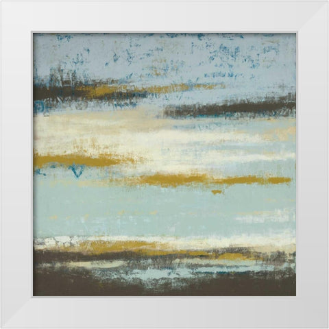 Ocean View White Modern Wood Framed Art Print by Vindedzis, Rita