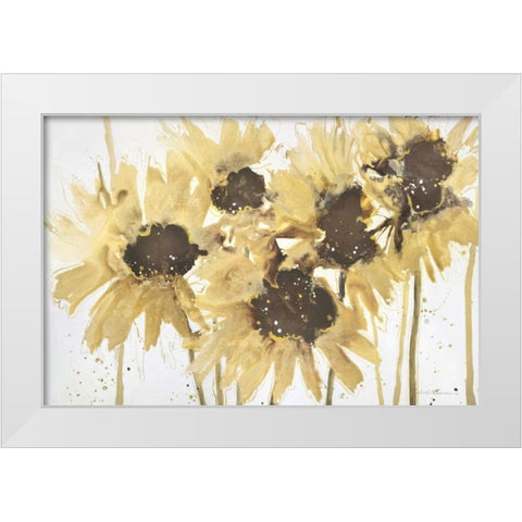 Amazing Grace White Modern Wood Framed Art Print by Barnes, Natasha