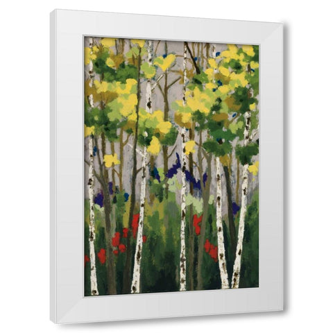 Whispering  White Modern Wood Framed Art Print by Vindedzis, Rita