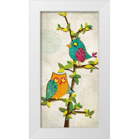 Branching Out I White Modern Wood Framed Art Print by Venter, Tandi