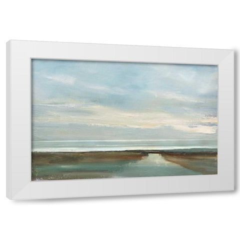 Afterglow White Modern Wood Framed Art Print by Gold, Caroline
