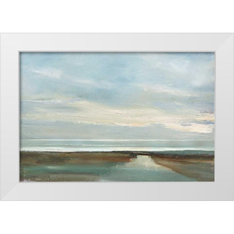 Afterglow White Modern Wood Framed Art Print by Gold, Caroline