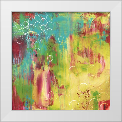 Begin Again White Modern Wood Framed Art Print by Hawkins, Julie