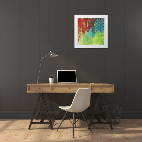 Make Me A Rainbow White Modern Wood Framed Art Print by Hawkins, Julie