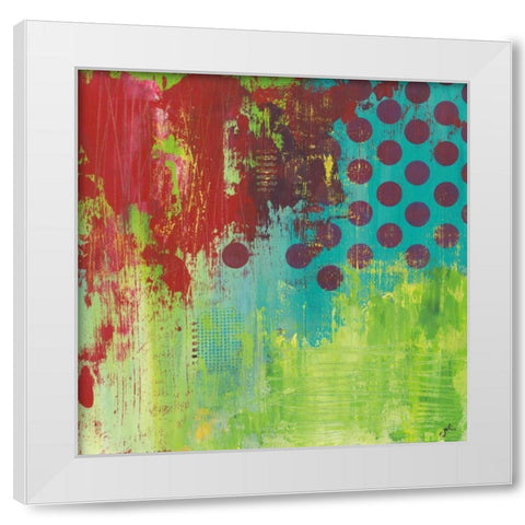Make Me A Rainbow White Modern Wood Framed Art Print by Hawkins, Julie
