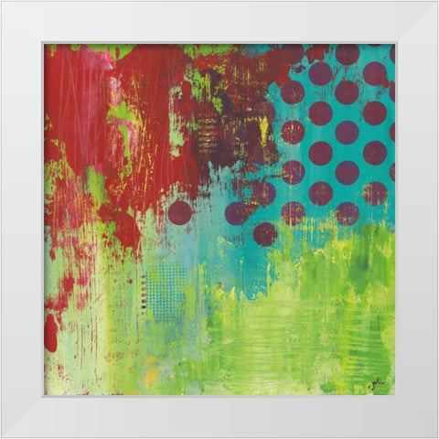 Make Me A Rainbow White Modern Wood Framed Art Print by Hawkins, Julie