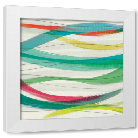Heatwave II White Modern Wood Framed Art Print by Venter, Tandi