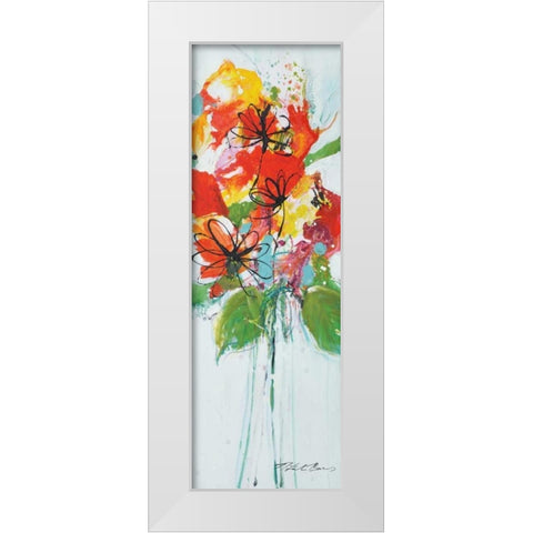 Sensations I White Modern Wood Framed Art Print by Barnes, Natasha