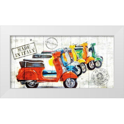 Made In Italy White Modern Wood Framed Art Print by Sola, Bresso
