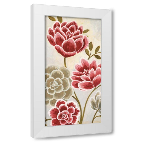 Lace Petals II White Modern Wood Framed Art Print by MARIA