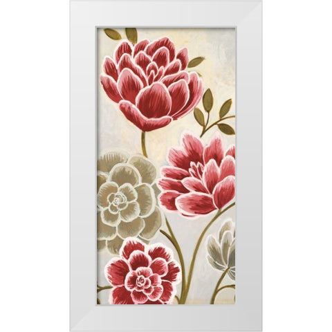 Lace Petals II White Modern Wood Framed Art Print by MARIA