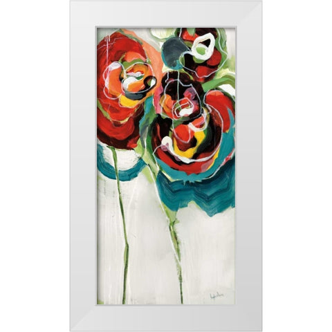 Wasabi Rose I White Modern Wood Framed Art Print by Maritz, Angela