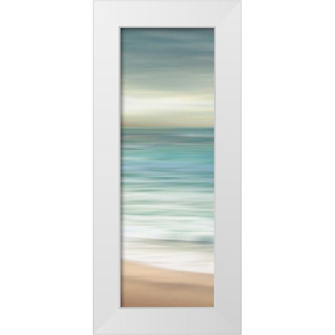 Ocean Calm III White Modern Wood Framed Art Print by Venter, Tandi