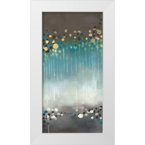 Spot of Rain I White Modern Wood Framed Art Print by Maitland, Laurie