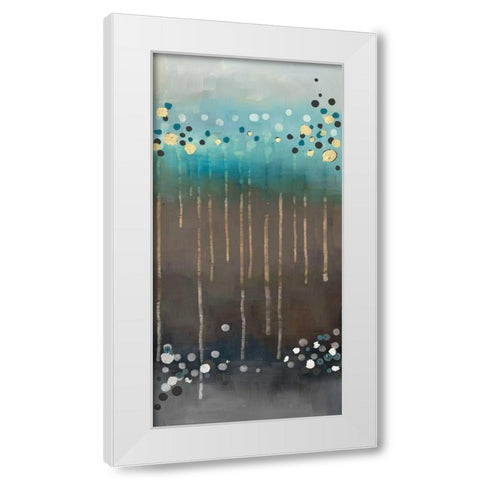 Spot of Rain II White Modern Wood Framed Art Print by Maitland, Laurie