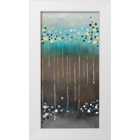 Spot of Rain II White Modern Wood Framed Art Print by Maitland, Laurie