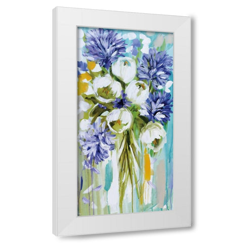 Summer Glow White Modern Wood Framed Art Print by Brooks, Amanda J.