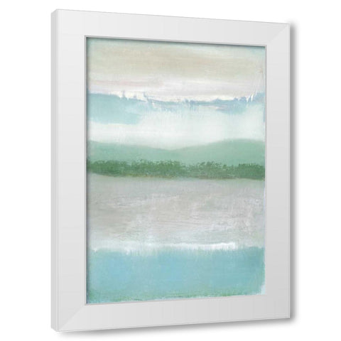 Equinox White Modern Wood Framed Art Print by Gold, Caroline