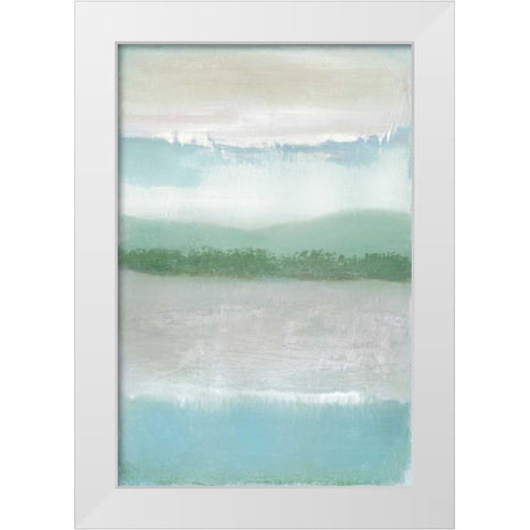 Equinox White Modern Wood Framed Art Print by Gold, Caroline