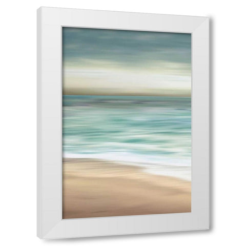 Ocean Calm II  White Modern Wood Framed Art Print by Venter, Tandi