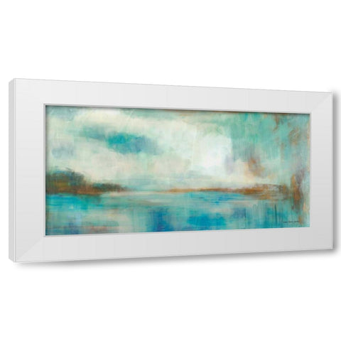 A Familiar Light White Modern Wood Framed Art Print by Parker, Karen Lorena