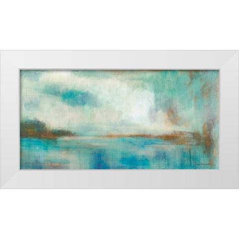 A Familiar Light White Modern Wood Framed Art Print by Parker, Karen Lorena