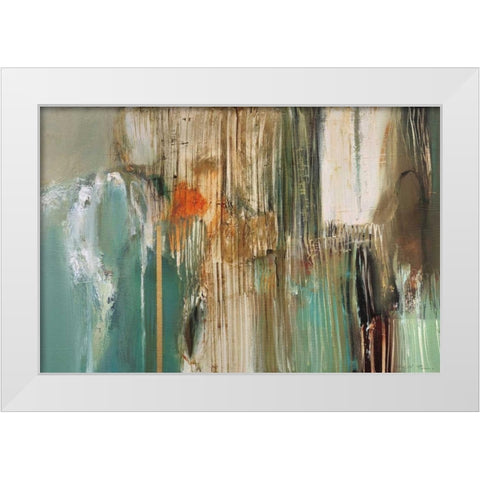 Peppermint Grove White Modern Wood Framed Art Print by Barnes, Natasha