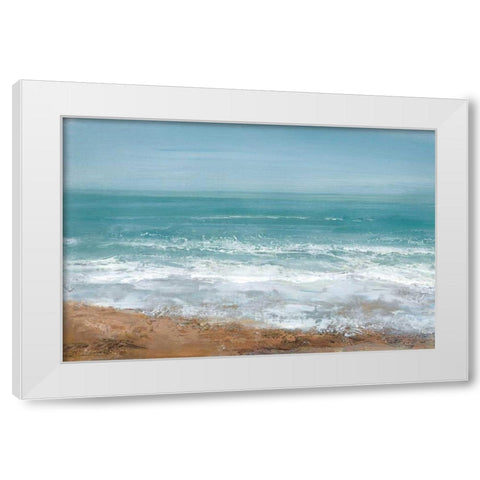 Hazy Days White Modern Wood Framed Art Print by Gold, Caroline