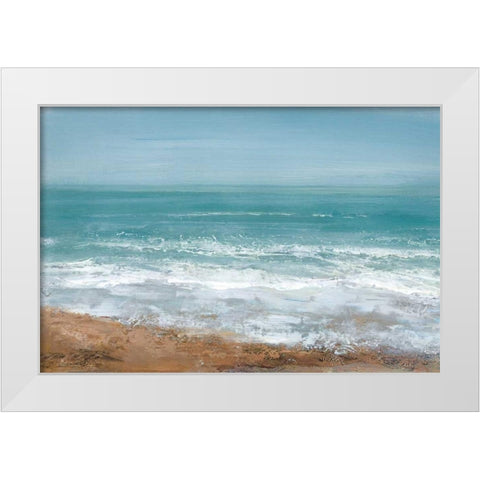 Hazy Days White Modern Wood Framed Art Print by Gold, Caroline