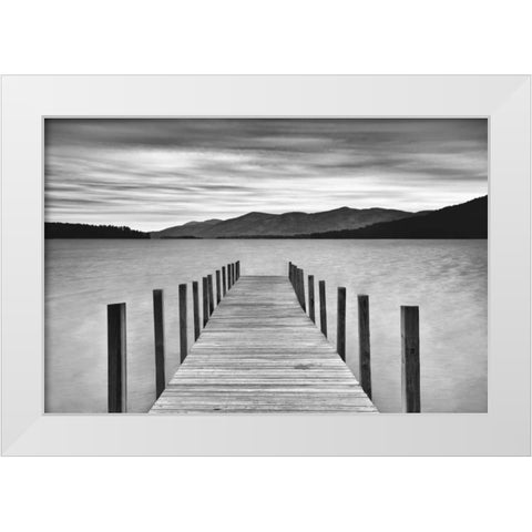 Morning View White Modern Wood Framed Art Print by Iacobellis, Michael