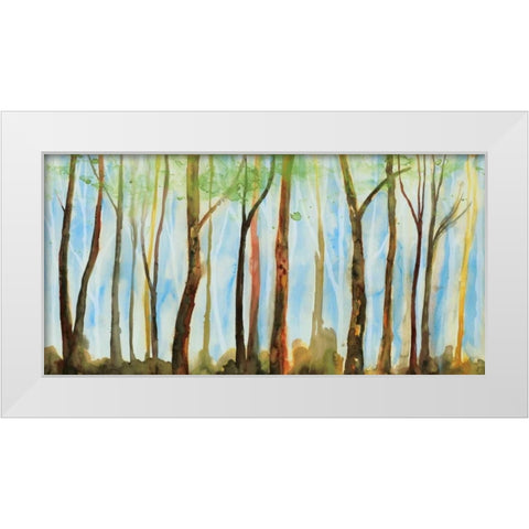 The Breeze White Modern Wood Framed Art Print by Fontaine, Stephanie