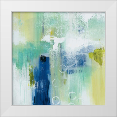 Swept Off My Feet I White Modern Wood Framed Art Print by Hawkins, Julie