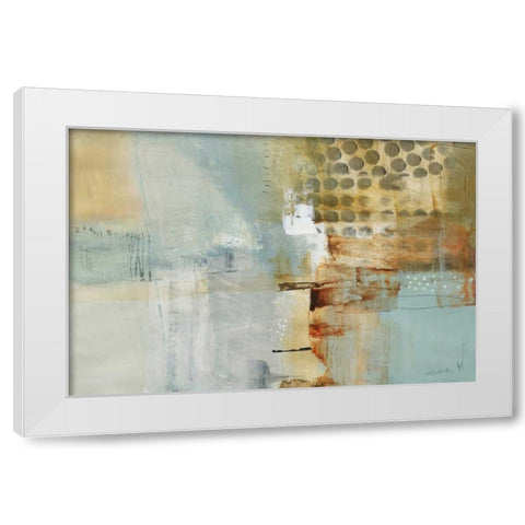 A Million Times Apart White Modern Wood Framed Art Print by Barnes, Natasha