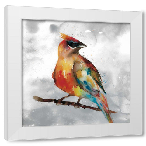 Cardinal White Modern Wood Framed Art Print by Fontaine, Stephanie