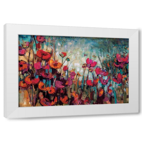 Emmie Lou White Modern Wood Framed Art Print by Heath, Crystal