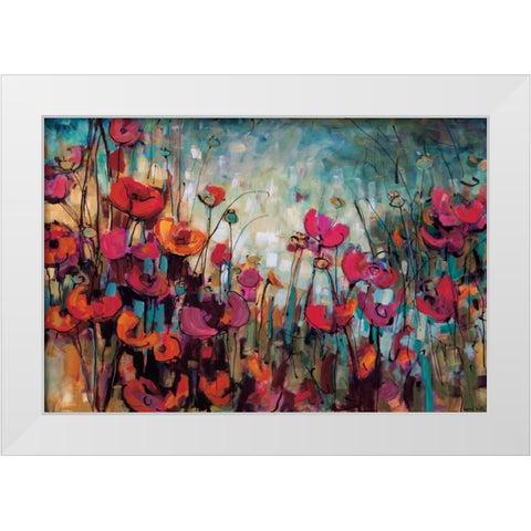 Emmie Lou White Modern Wood Framed Art Print by Heath, Crystal