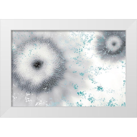 Crystalline White Modern Wood Framed Art Print by Pelkey, Marvin