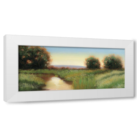 Suns Up White Modern Wood Framed Art Print by Peterson, Julie
