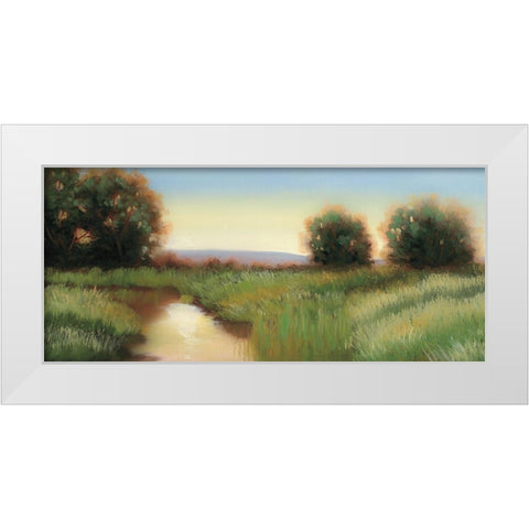 Suns Up White Modern Wood Framed Art Print by Peterson, Julie