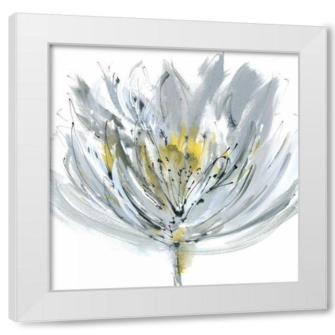 Le Grand Posy White Modern Wood Framed Art Print by Meyers, Rebecca