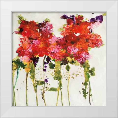 Dandy Flowers II White Modern Wood Framed Art Print by Barnes, Natasha
