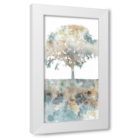Water Tree I White Modern Wood Framed Art Print by Fontaine, Stephane