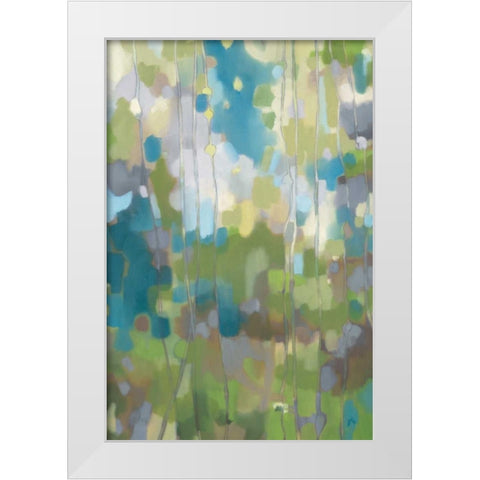 Wistful White Modern Wood Framed Art Print by Weber, Jennifer