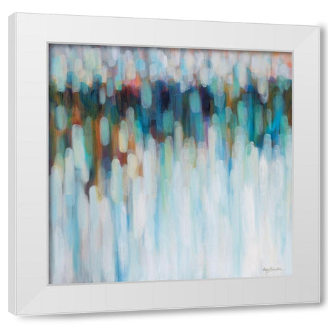 Aurora Lights White Modern Wood Framed Art Print by Parker, Karen Lorena