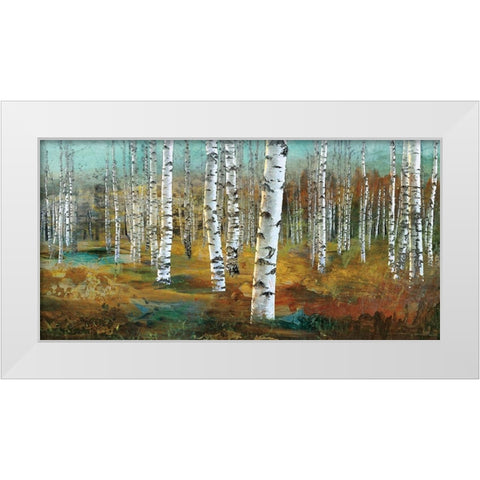 Summer Song White Modern Wood Framed Art Print by Fontaine, Stepahne
