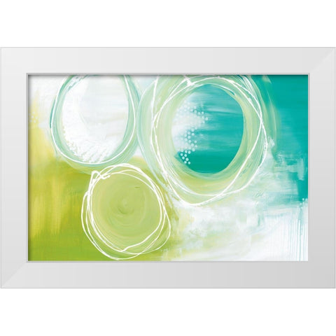 Praying For No Strings White Modern Wood Framed Art Print by Julie Hawkins