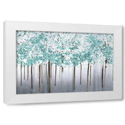 Into the Woods White Modern Wood Framed Art Print by Pelkey, Marvin