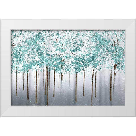 Into the Woods White Modern Wood Framed Art Print by Pelkey, Marvin