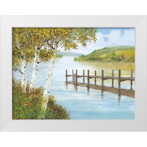 Rural Route II White Modern Wood Framed Art Print by Fisk, Arnie